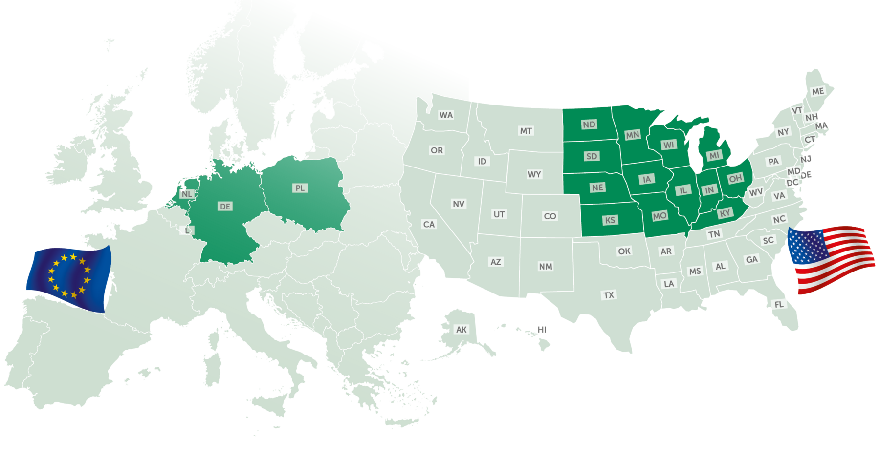 Map NOSTA USA Midwest