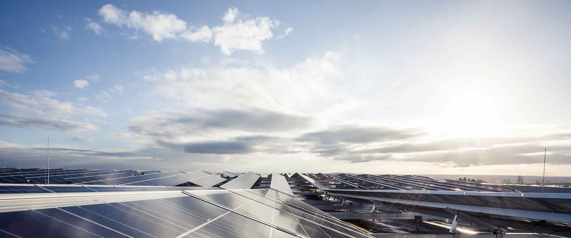 Solarzellen als Zeichen für Nachhaltigkeit