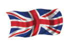 Britische Flagge für Englandverkehr